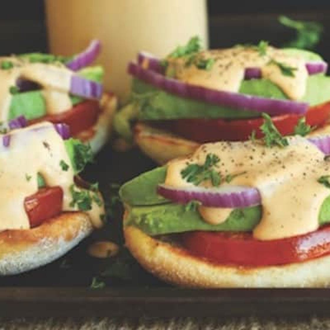 Savory Eggless Benedict
