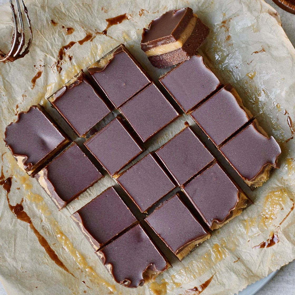 No-Bake Caramel Brownies