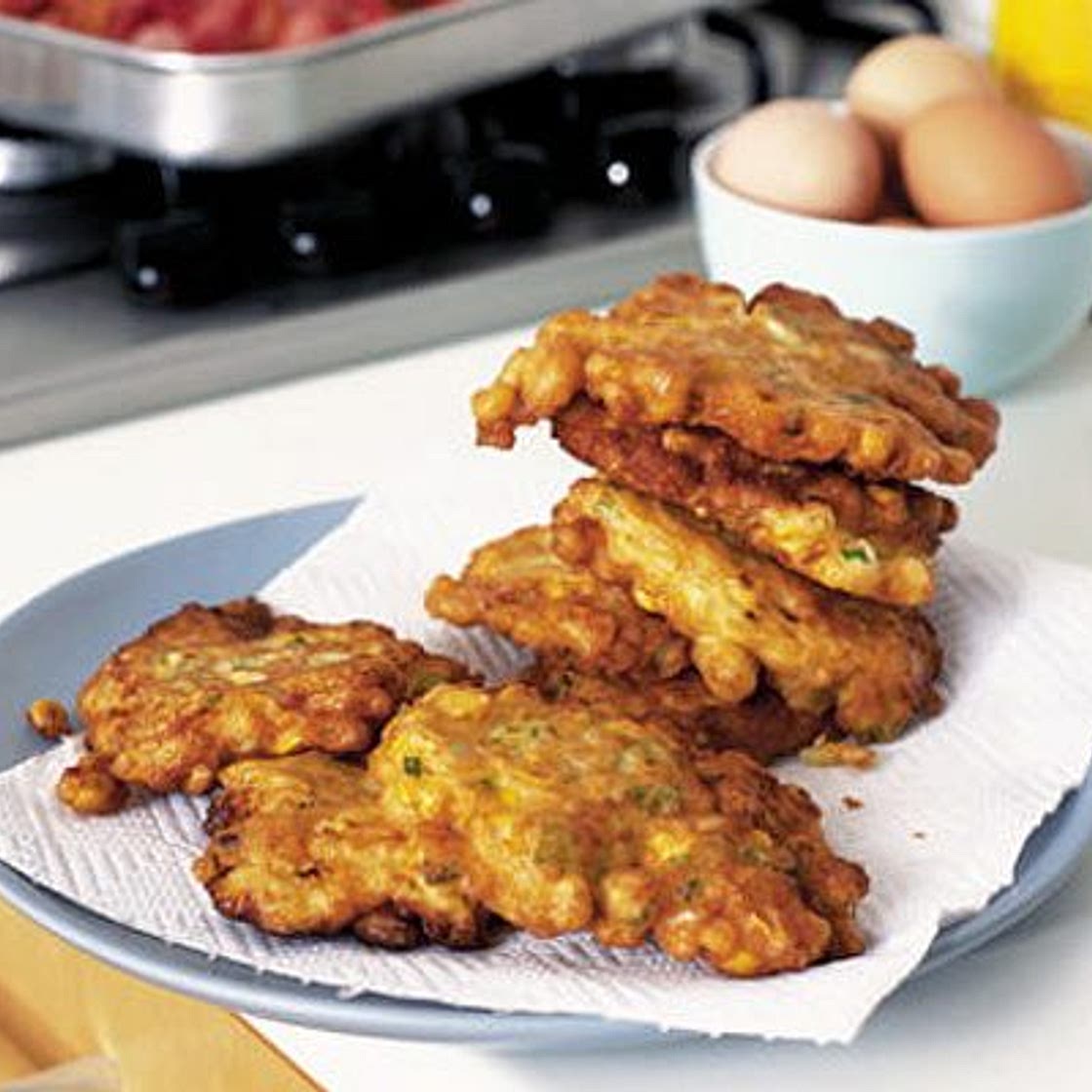 Sweetcorn pancakes