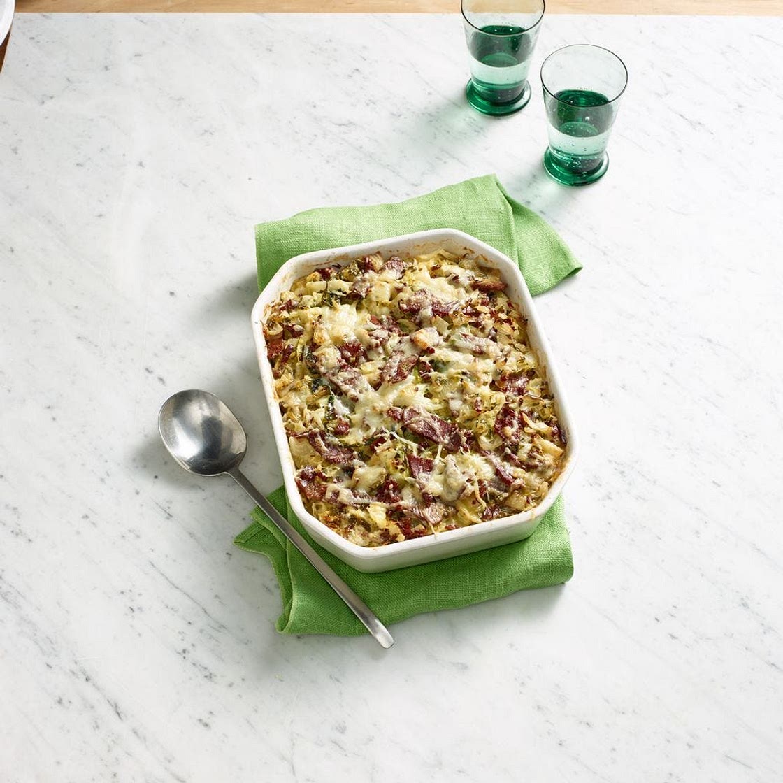 Baked Corned Beef and Cabbage Hash