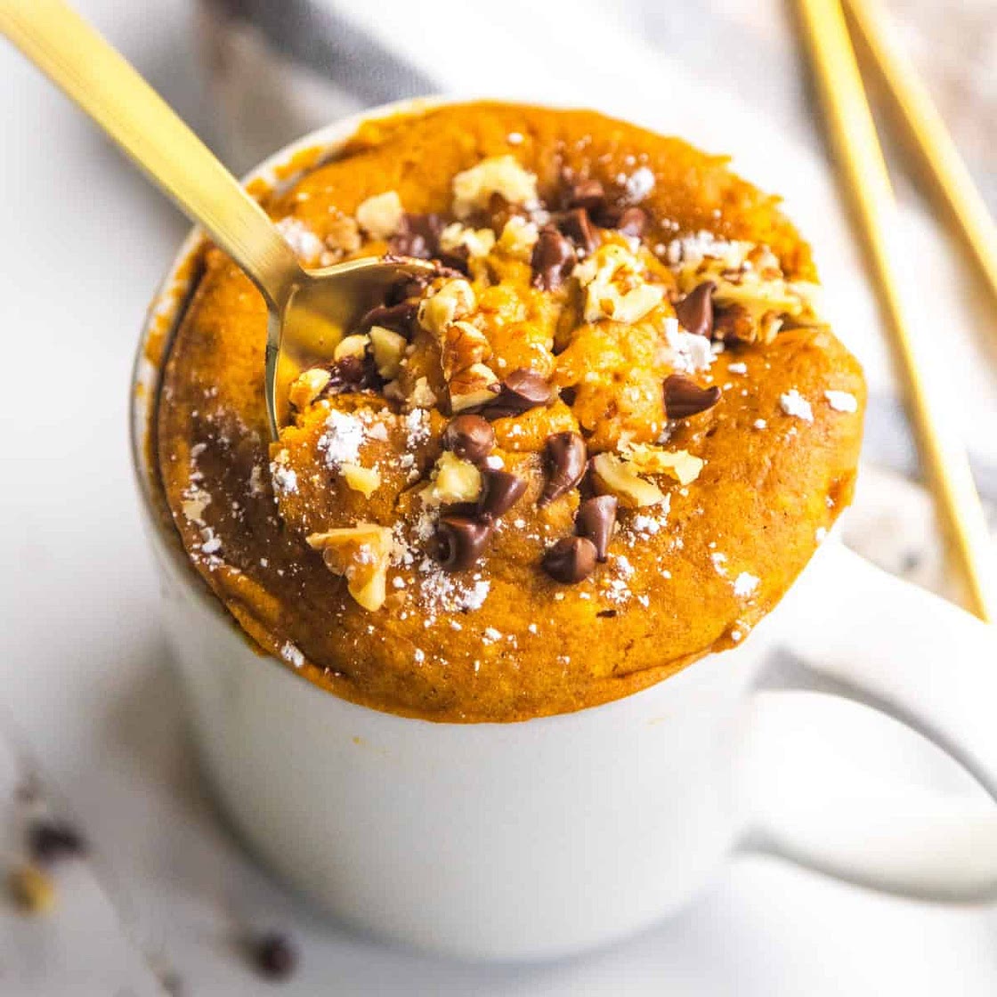 Vegan Pumpkin Mug Cake