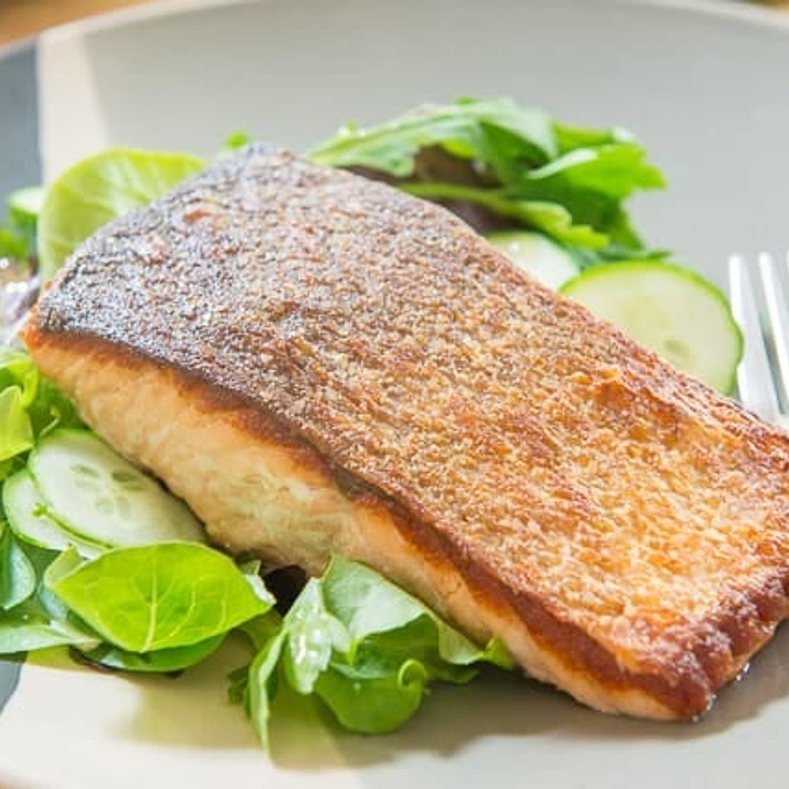 Pan Seared Salmon with Crispy Skin
