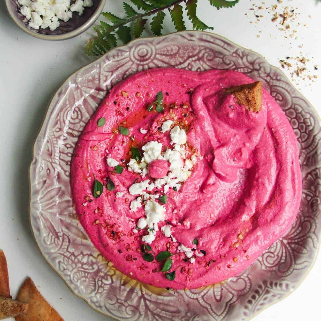 Creamy Beet Feta Dip