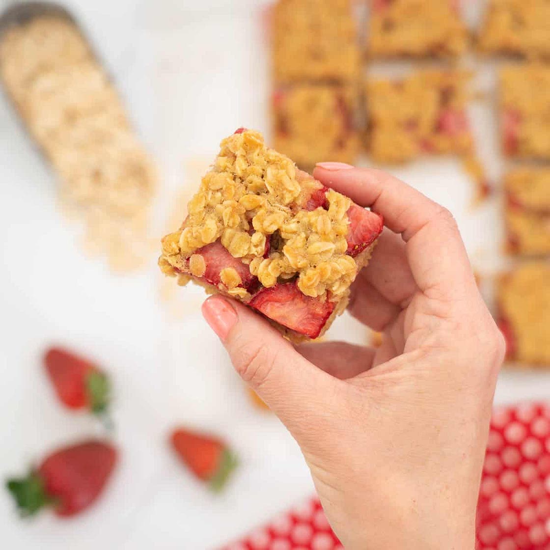 Strawberry Crumble Bars
