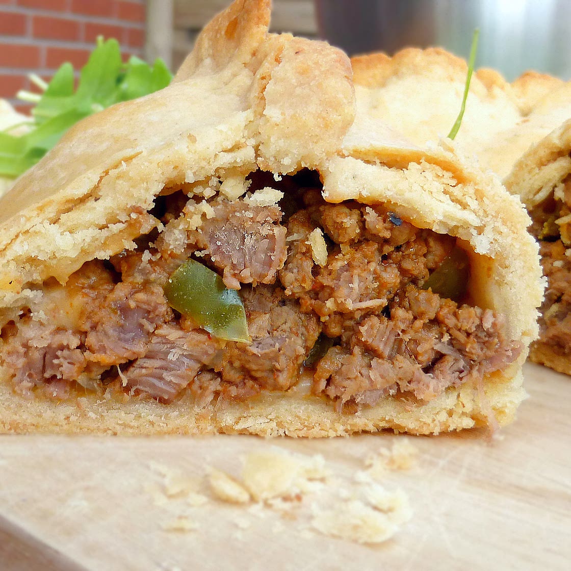 Spicy Beef and Onion Pasties (with Spelt Pastry)