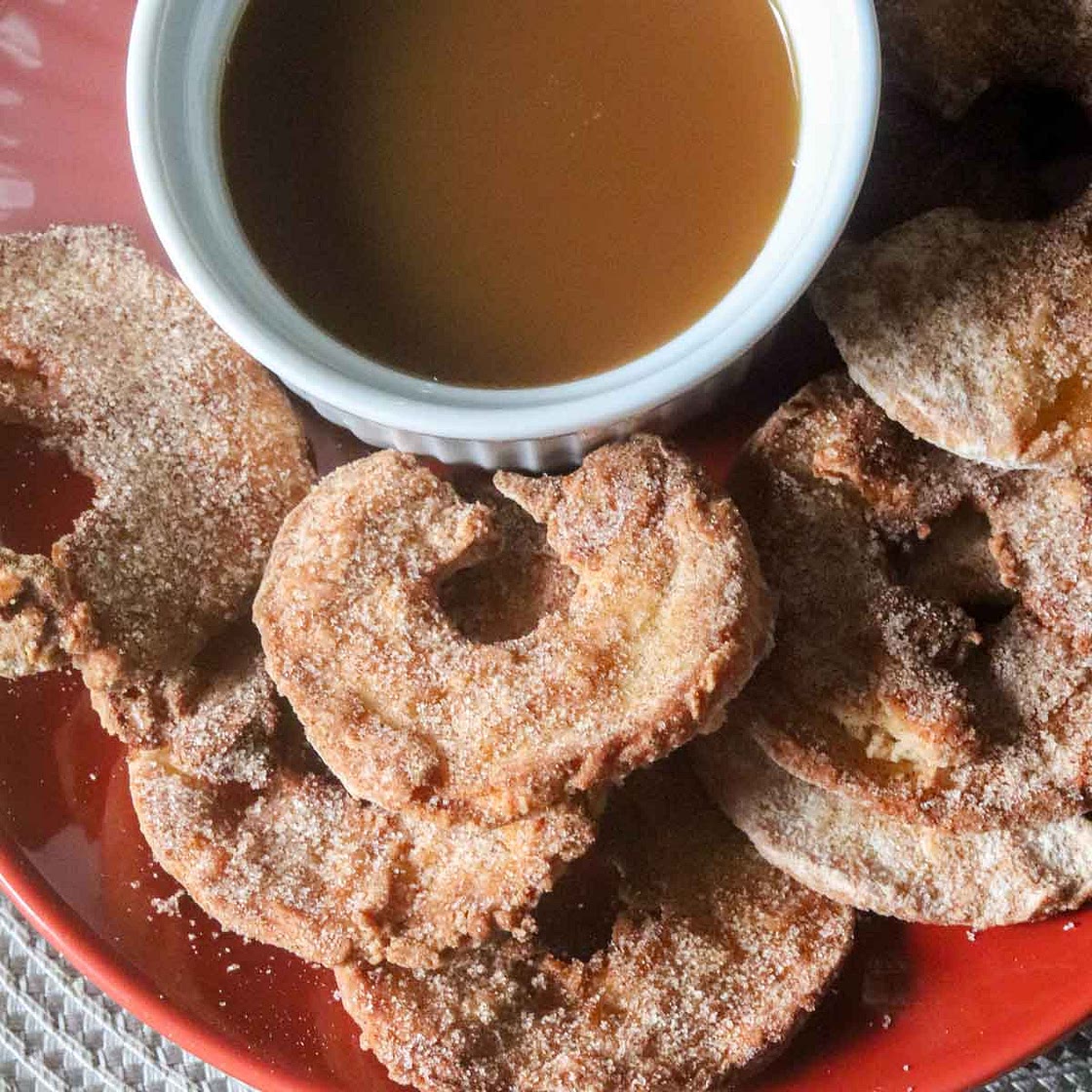 Air Fryer Cinnamon Apple Rings