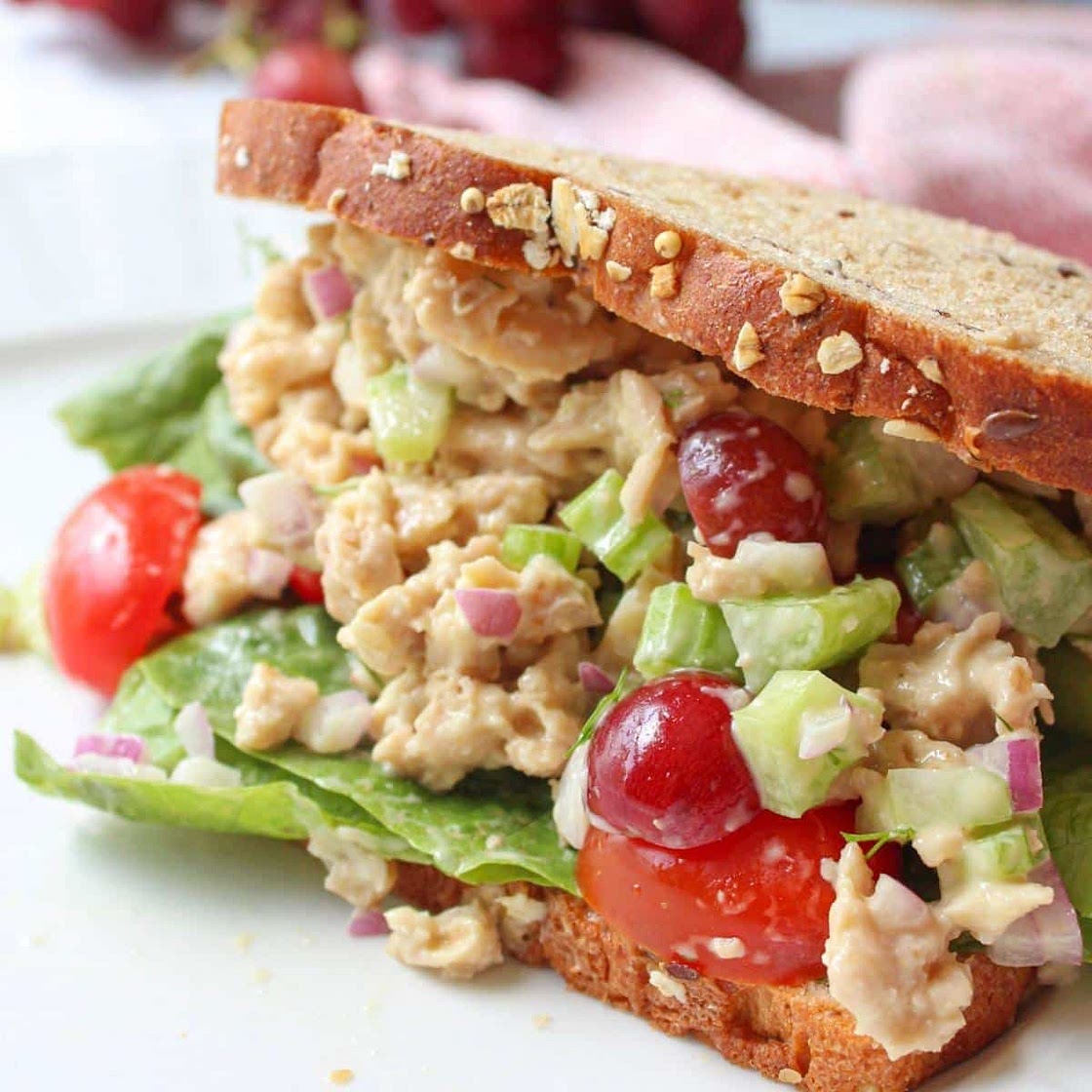 Vegan Chicken Salad Sandwich