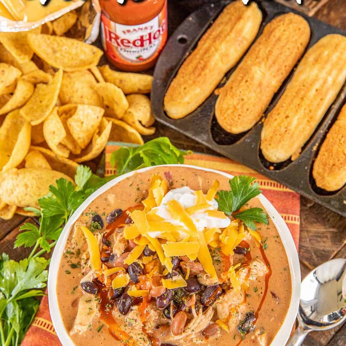 Slow Cooker Buffalo Chicken Chili