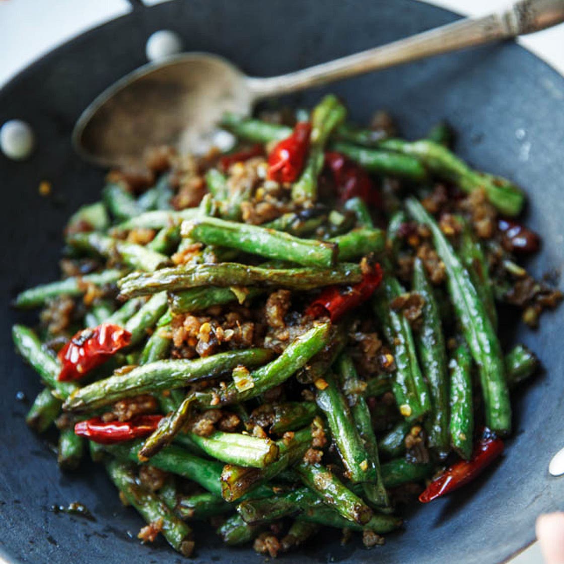 Sichuan Dry fried green beans