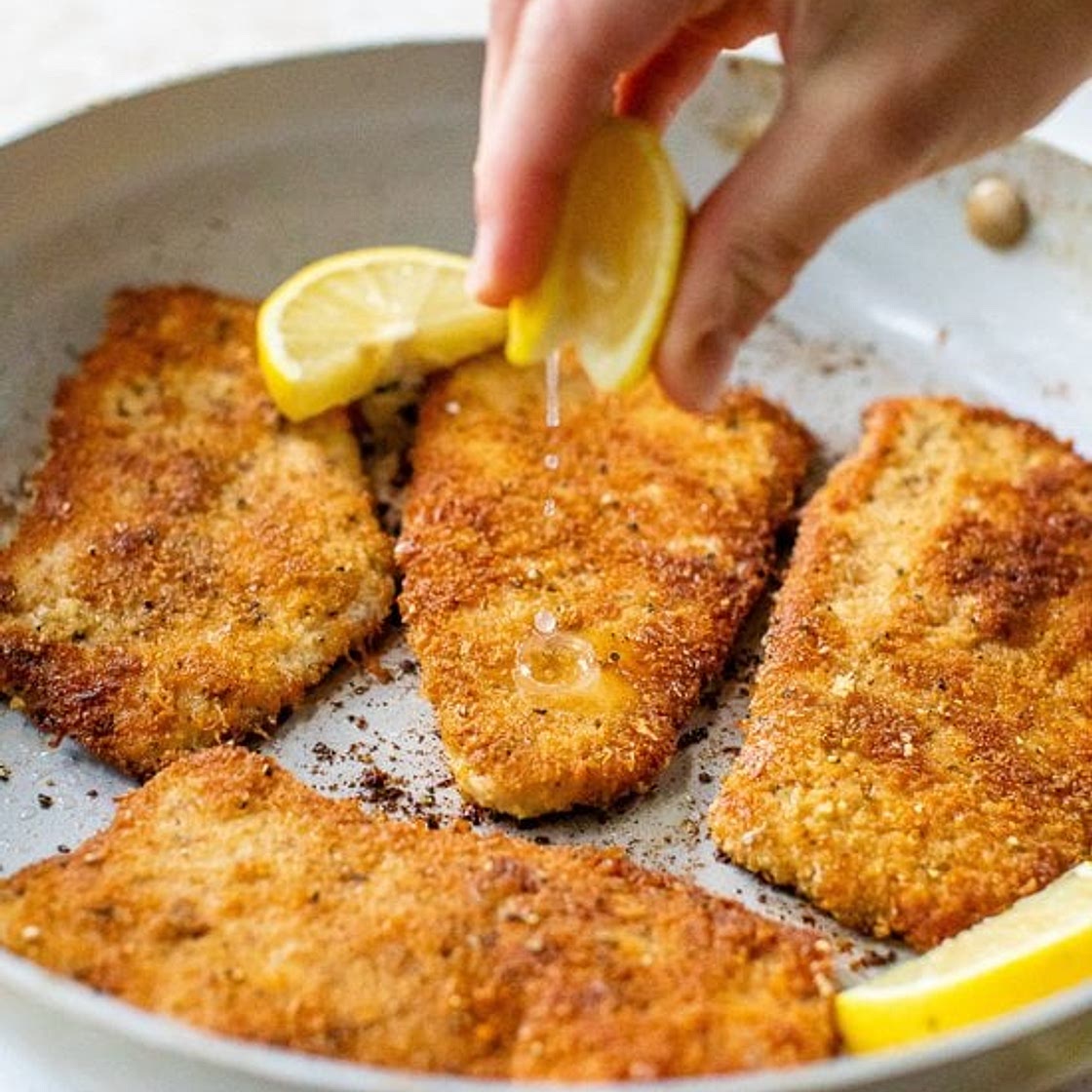 Turkey Cutlets with Parmesan Crust