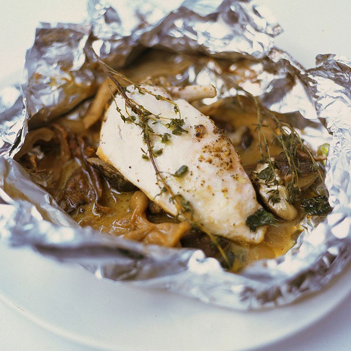 Chicken baked in a bag