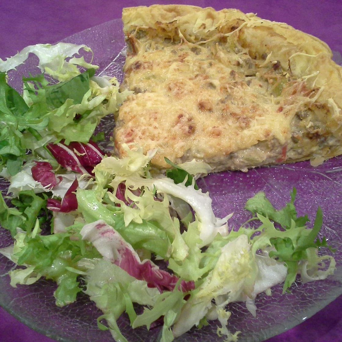 Tarte salée au Boursin