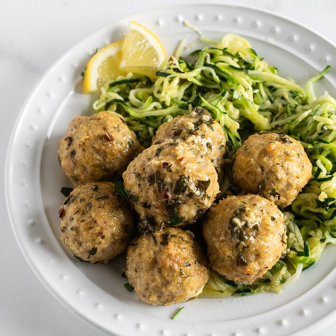 Easy Baked Chicken Meatballs