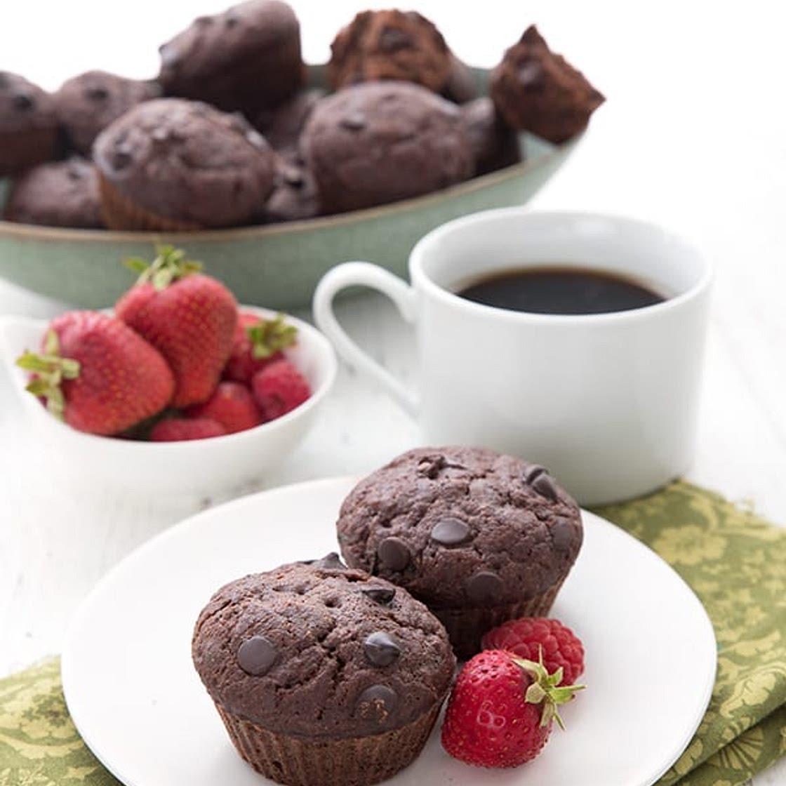 Keto Chocolate Zucchini Muffins