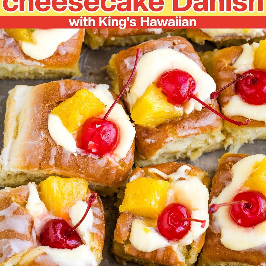 Pina Colada Cheesecake Danish