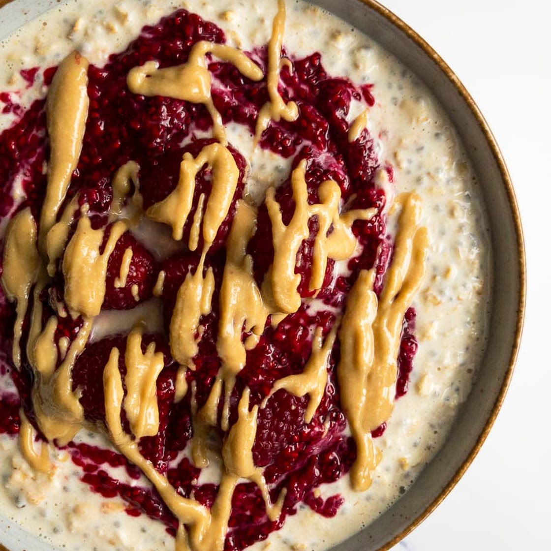 Peanut Butter and Jelly Overnight Oats