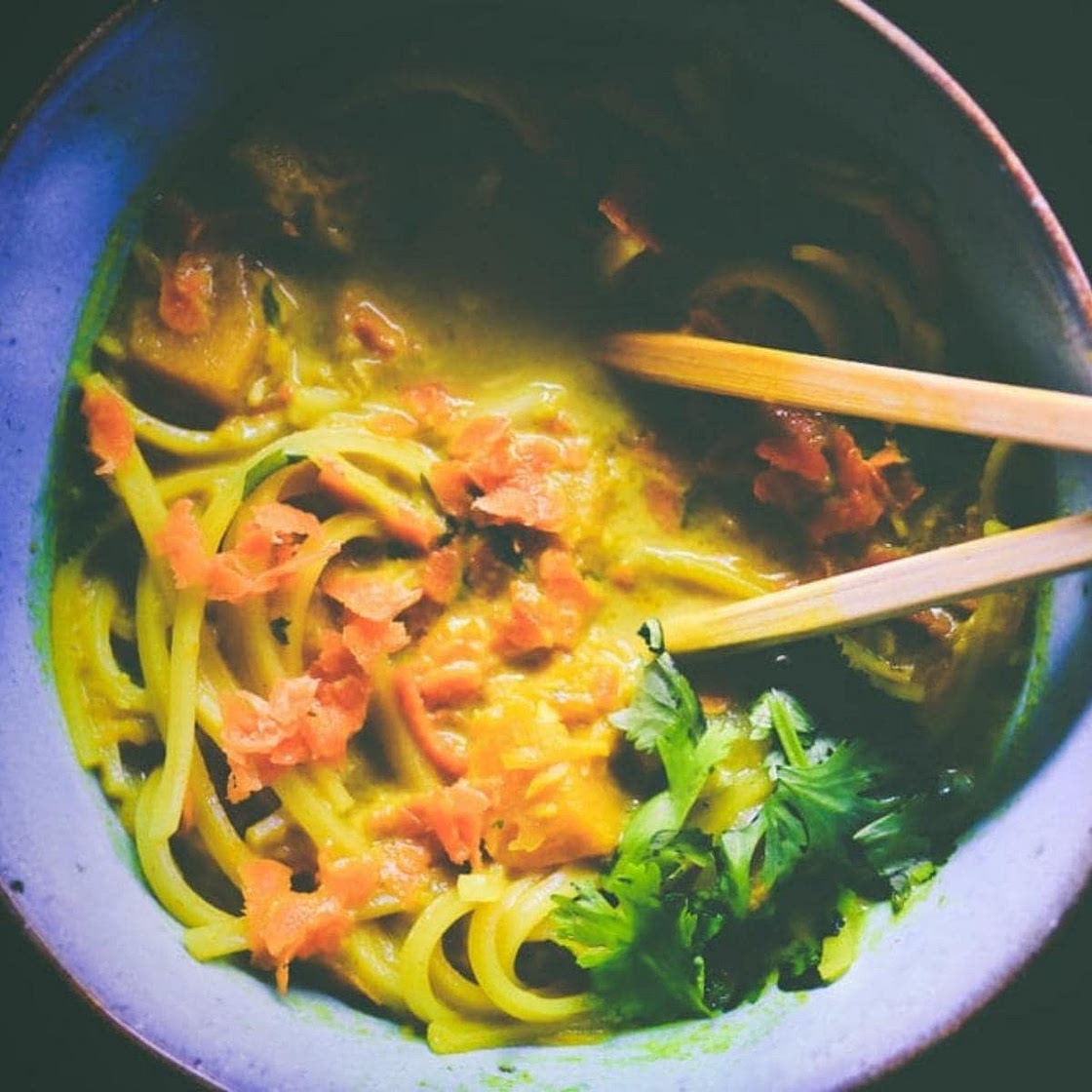 Butternut Squash Coconut Curry Noodle Soup