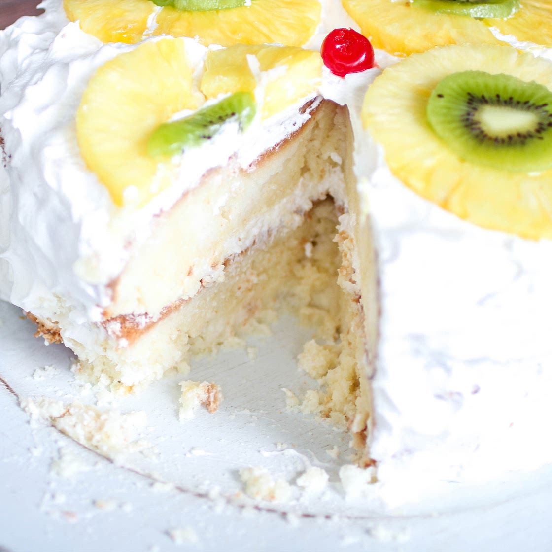 Tropical Layered Poke Cake