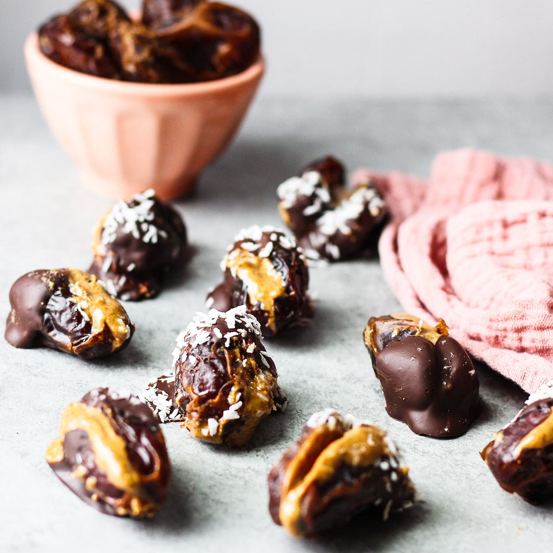Almond Butter Stuffed Dates