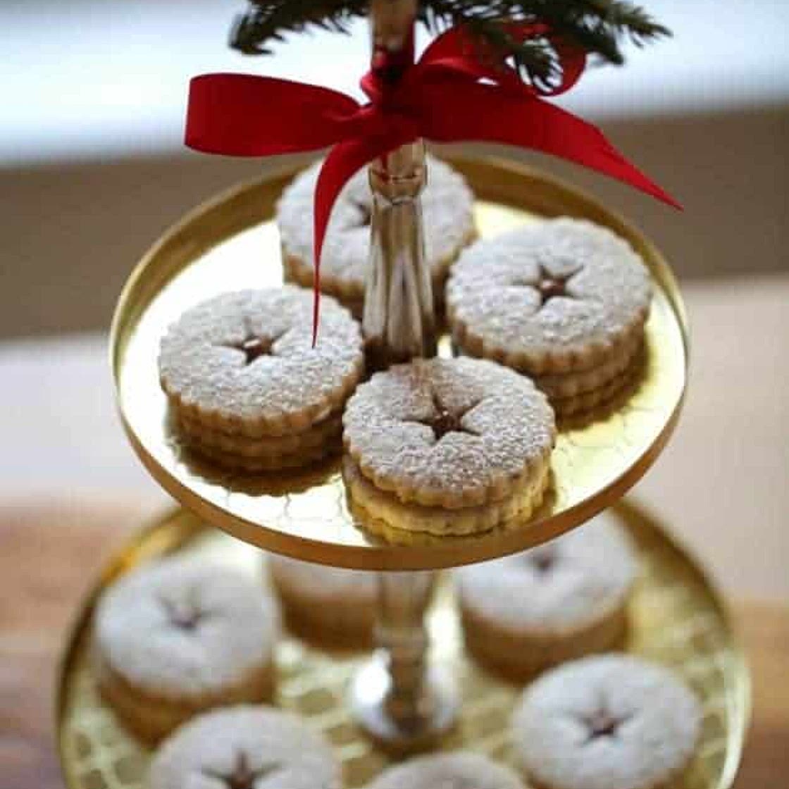 Chocolate Hazelnut Linzer Cookies