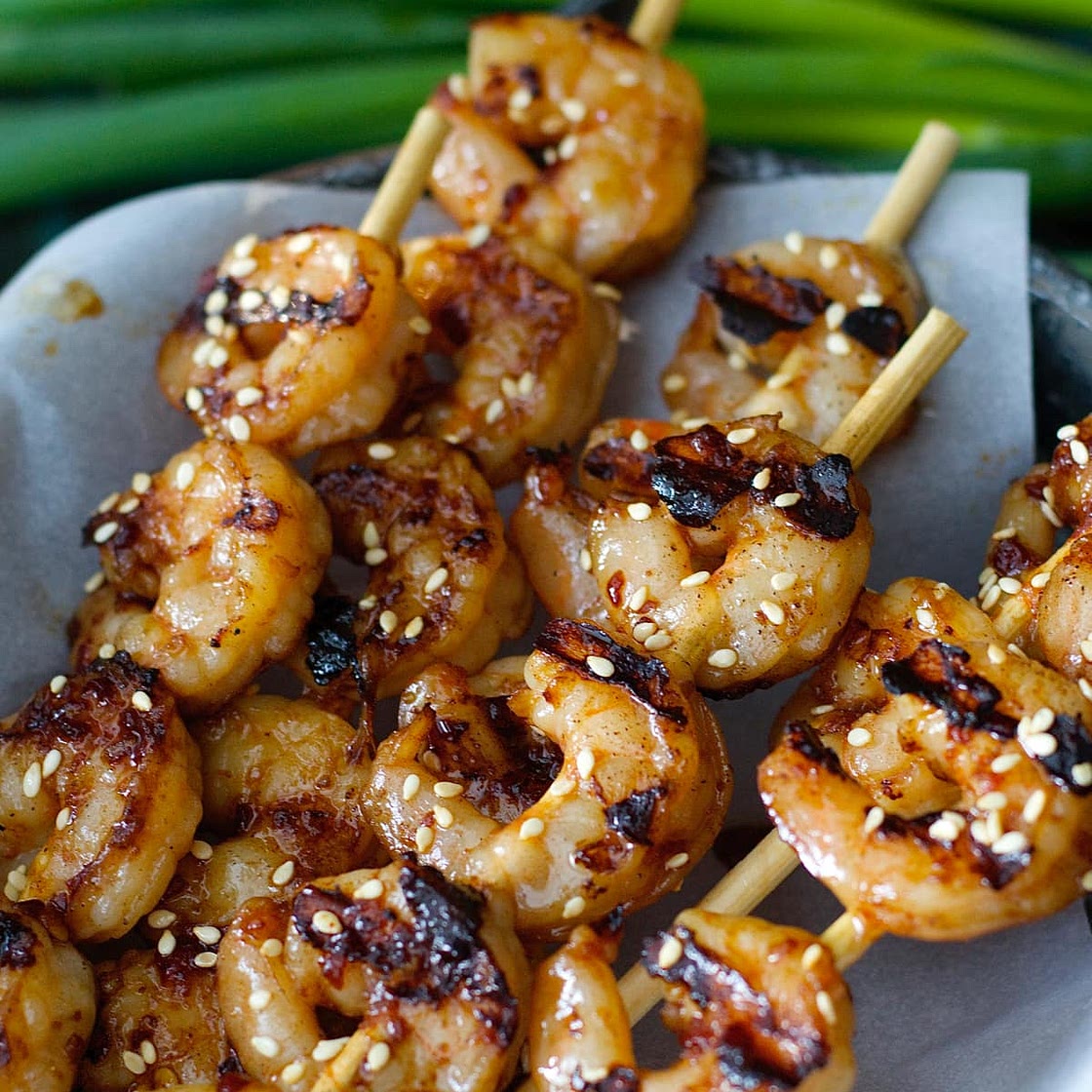 Sesame Shrimp Skewers