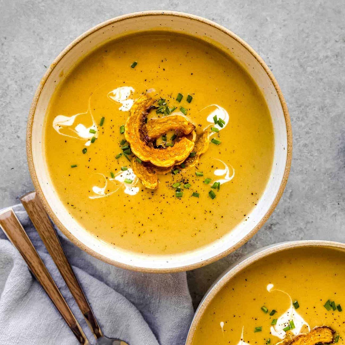 The Best Delicata Squash Soup