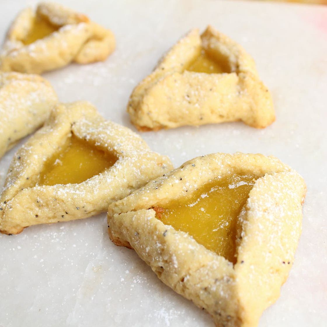 Lemon Poppy Seed Hamantaschen (Pareve or Dairy) Cookies