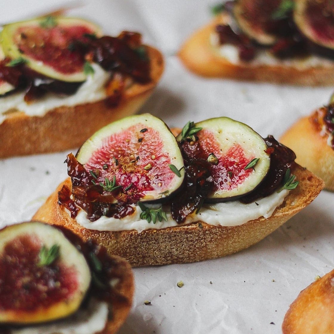 Fig and Bacon Jam Crostini