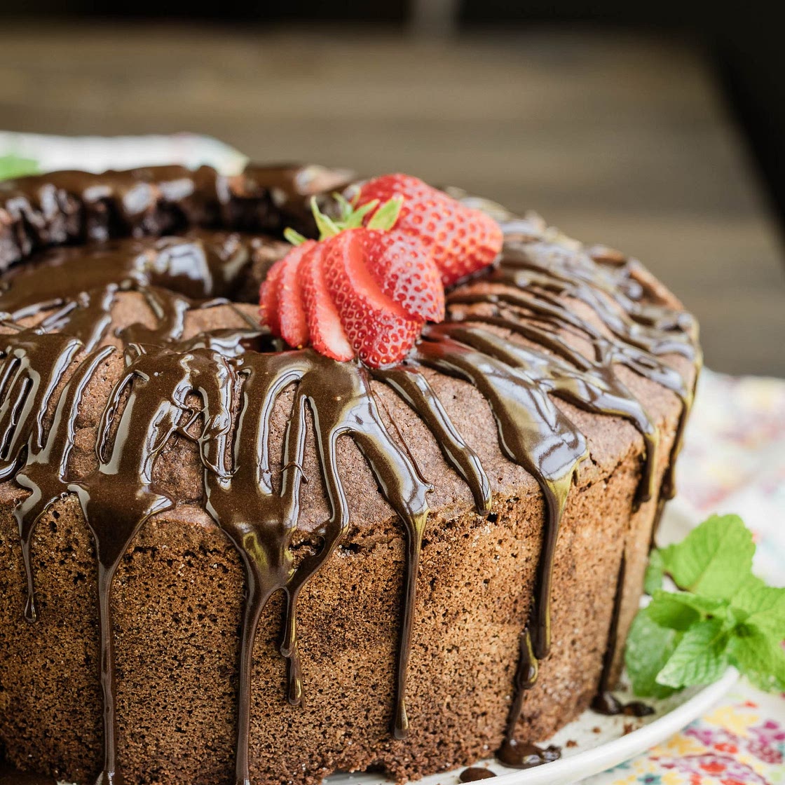 Chocolate Mile High Pound Cake