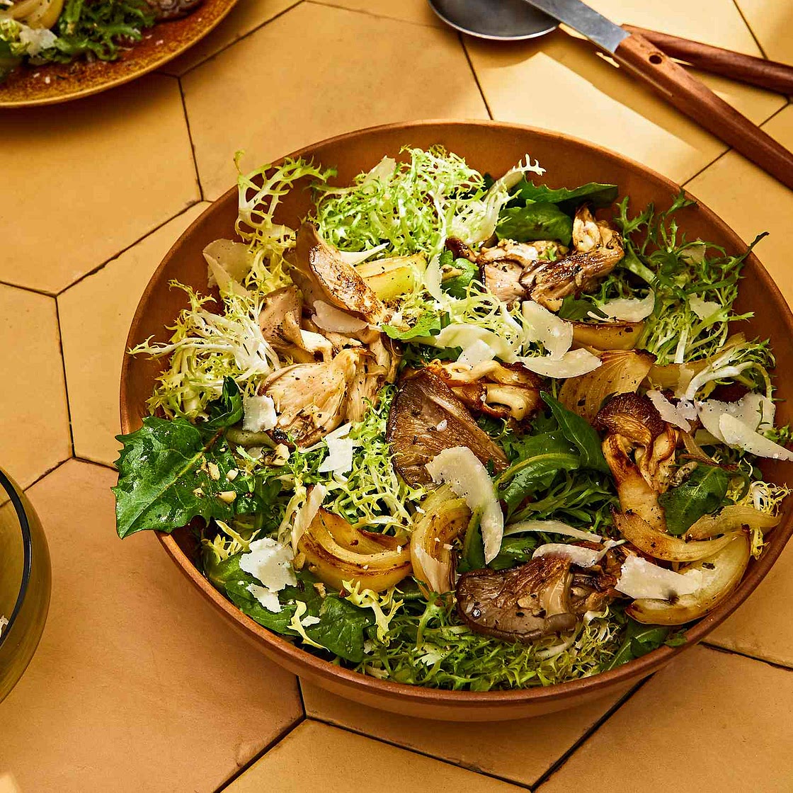 Roasted Mushroom Salad with Sherry Dressing