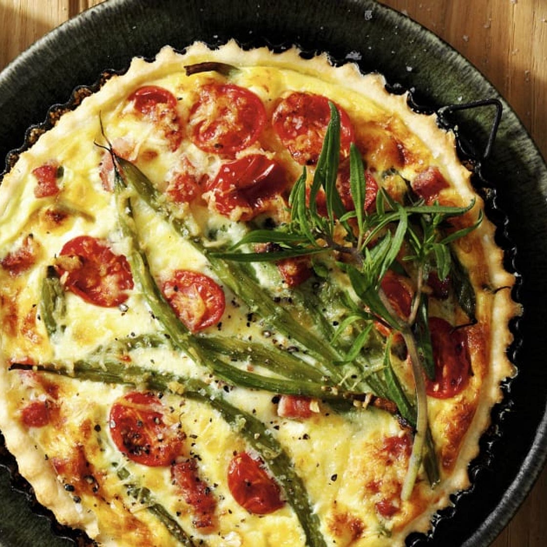 Älpler-Bohnen-Tomaten-Quiche