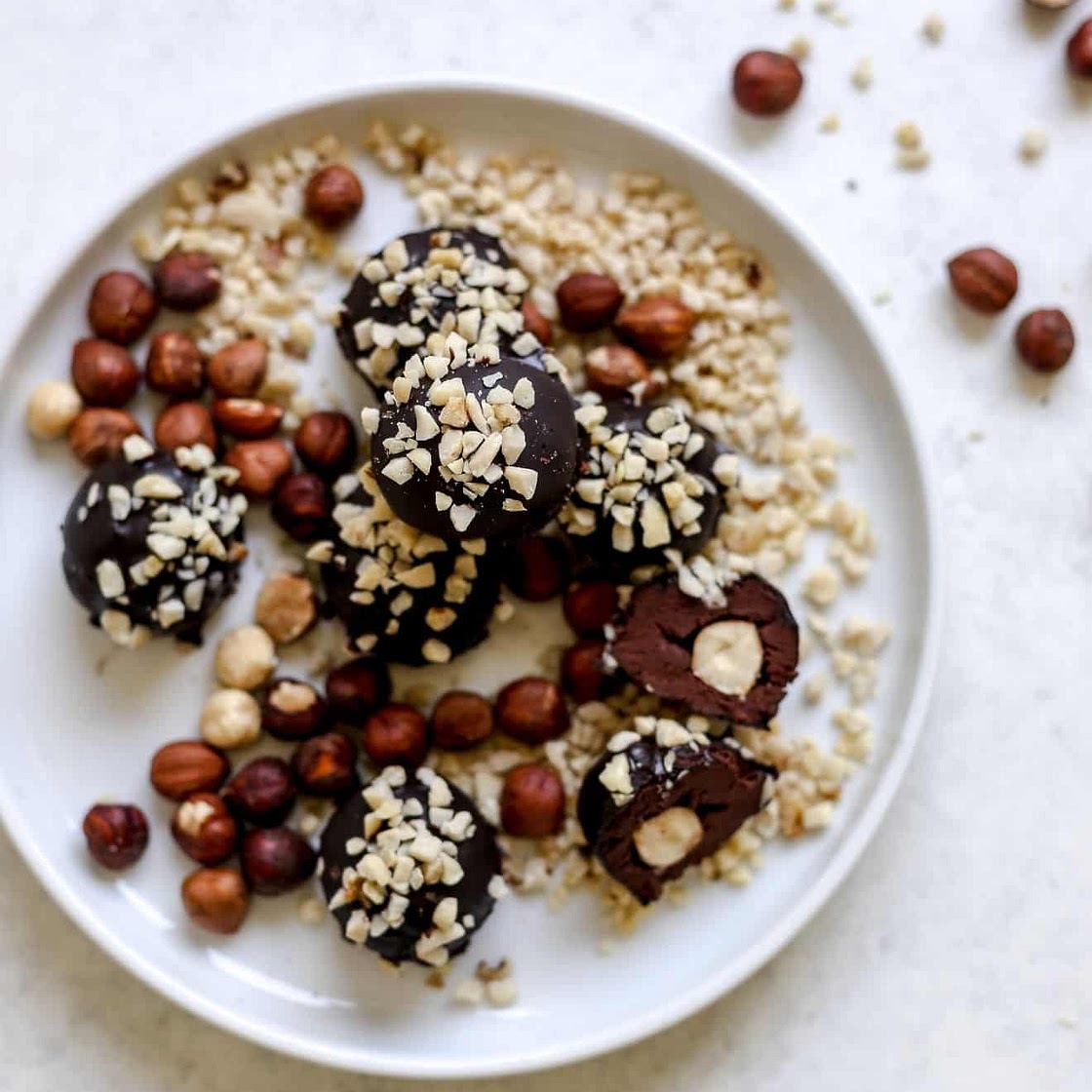 Vegan Ferrero Rocher Chocolates