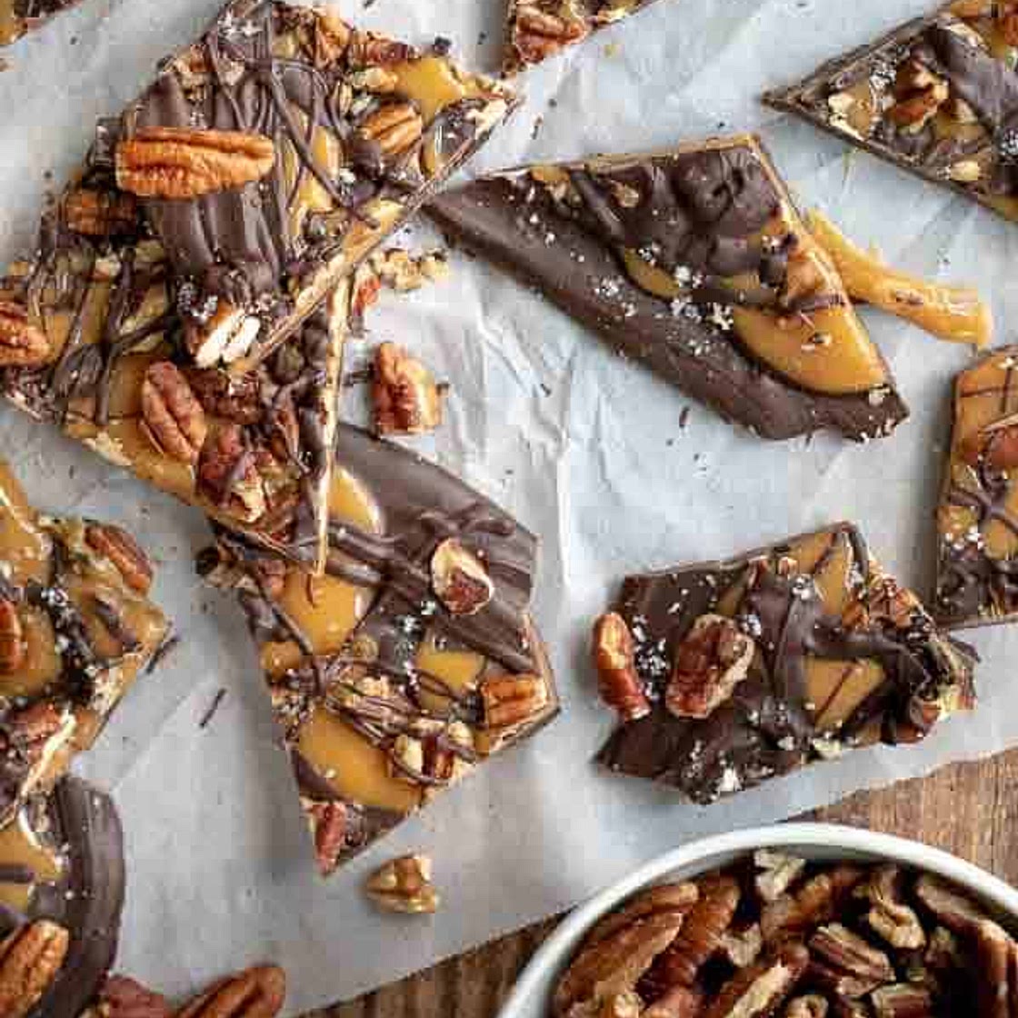 Salted Caramel Chocolate Bark