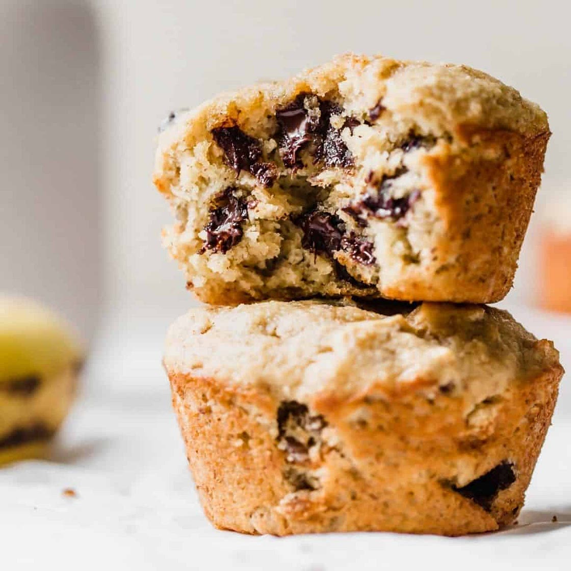Gluten Free Banana Chocolate Chip Muffins