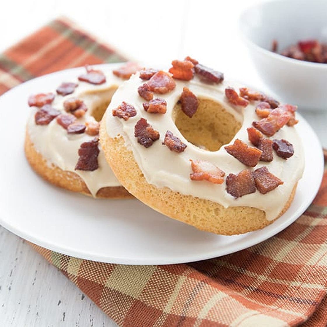 Keto Maple Bacon Donuts