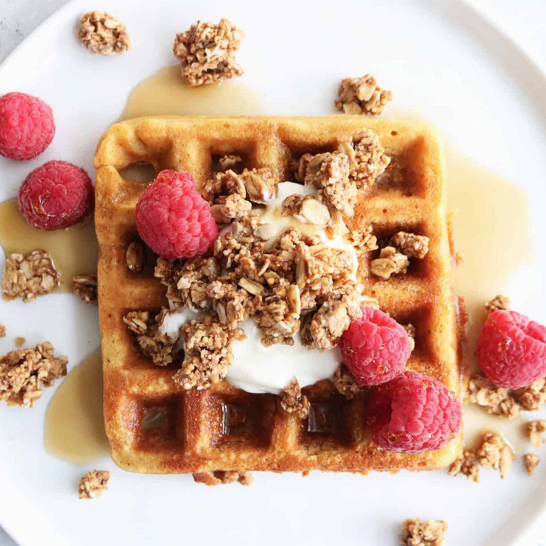 Fluffy Sweet Potato Waffles