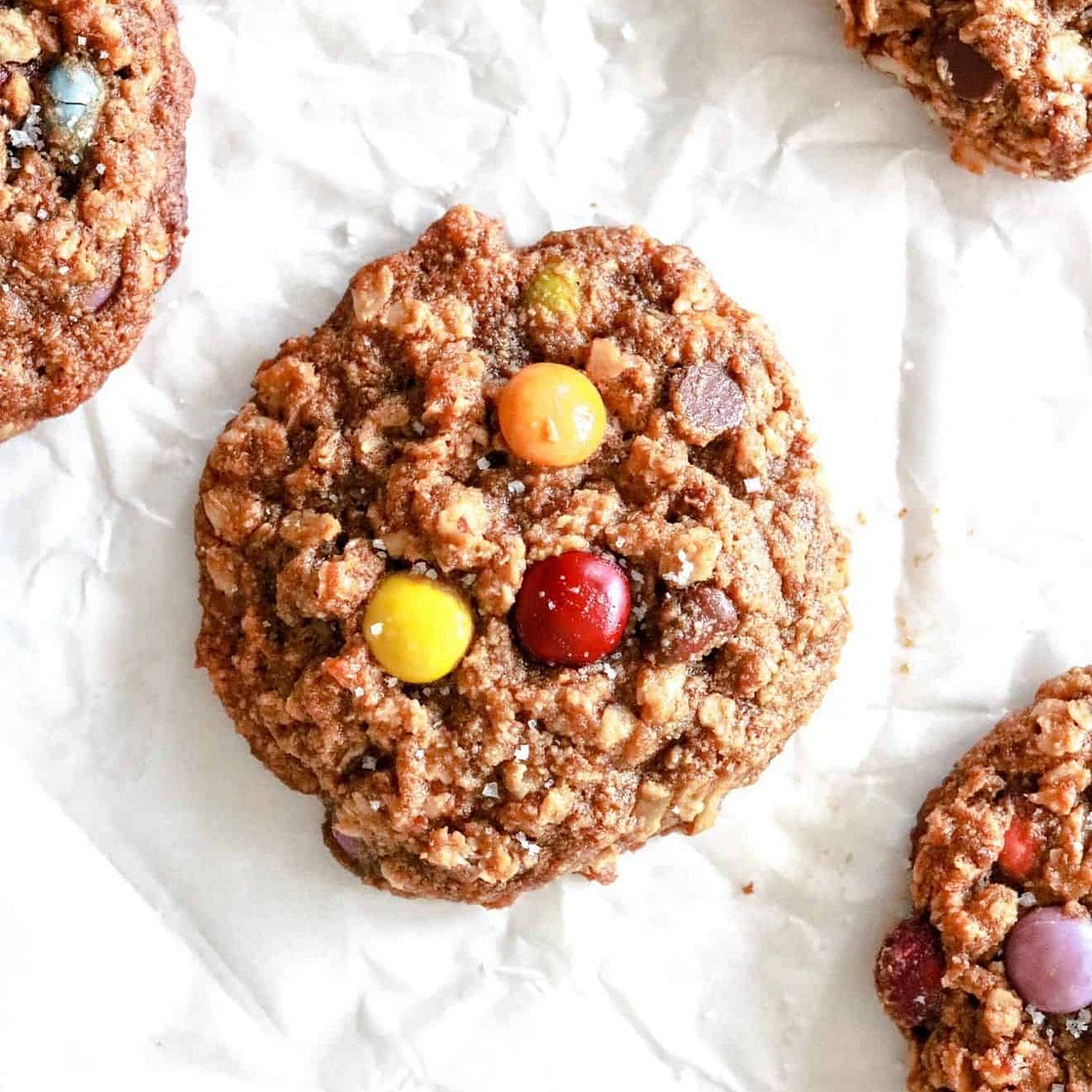 Healthy Gluten Free Monster Cookies