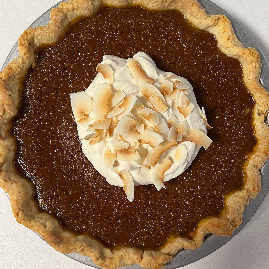 Coconut Maple Pumpkin Pie