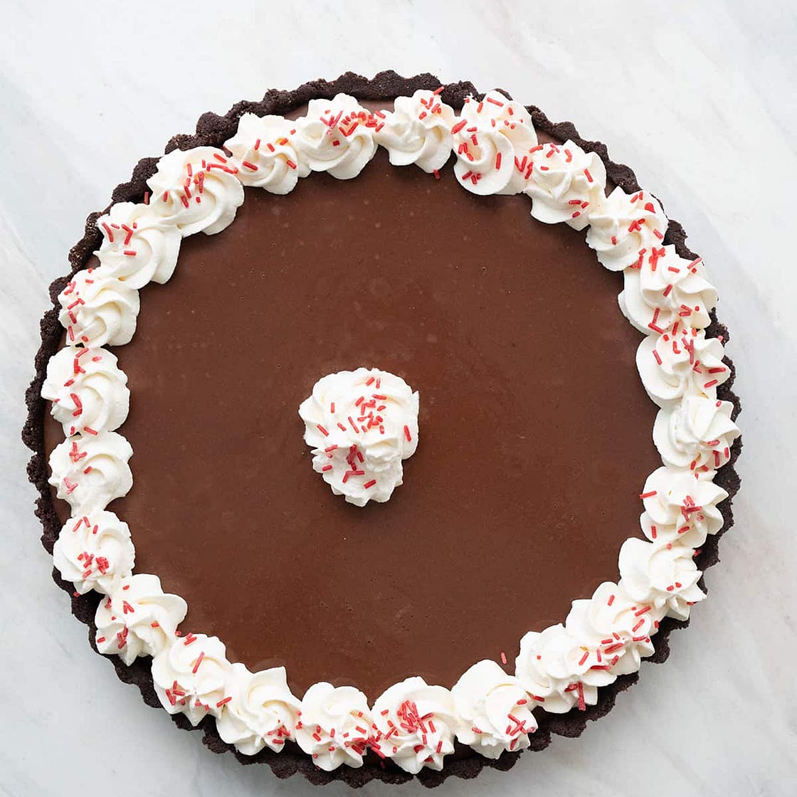 Keto Peppermint Truffle Tart