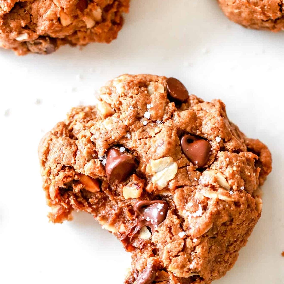 Outrageous Chocolate Chip Peanut Butter Oatmeal Cookies