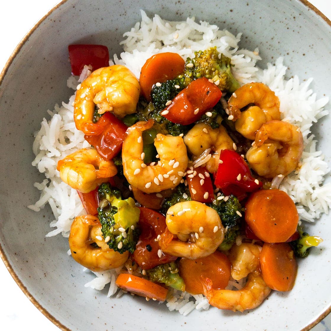 Teriyaki Shrimp Stir Fry