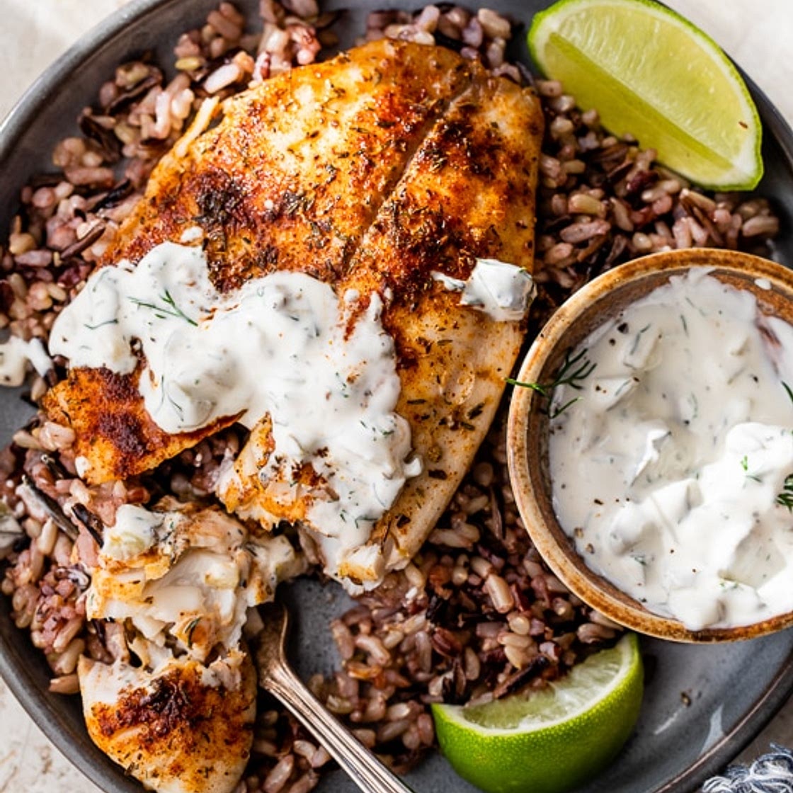 Blackened Fish with Key Lime Tartar