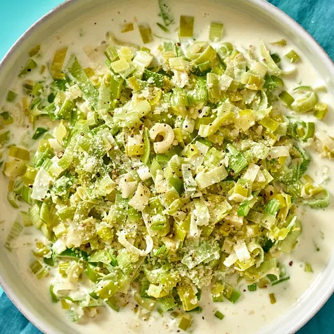 creamy leeks