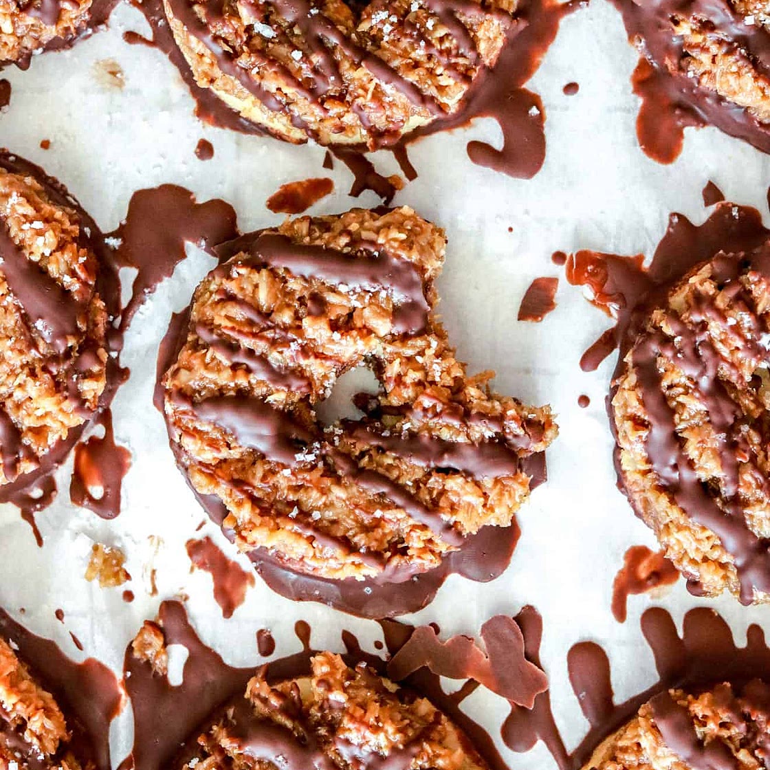 Homemade Samoa Cookies (gluten free)