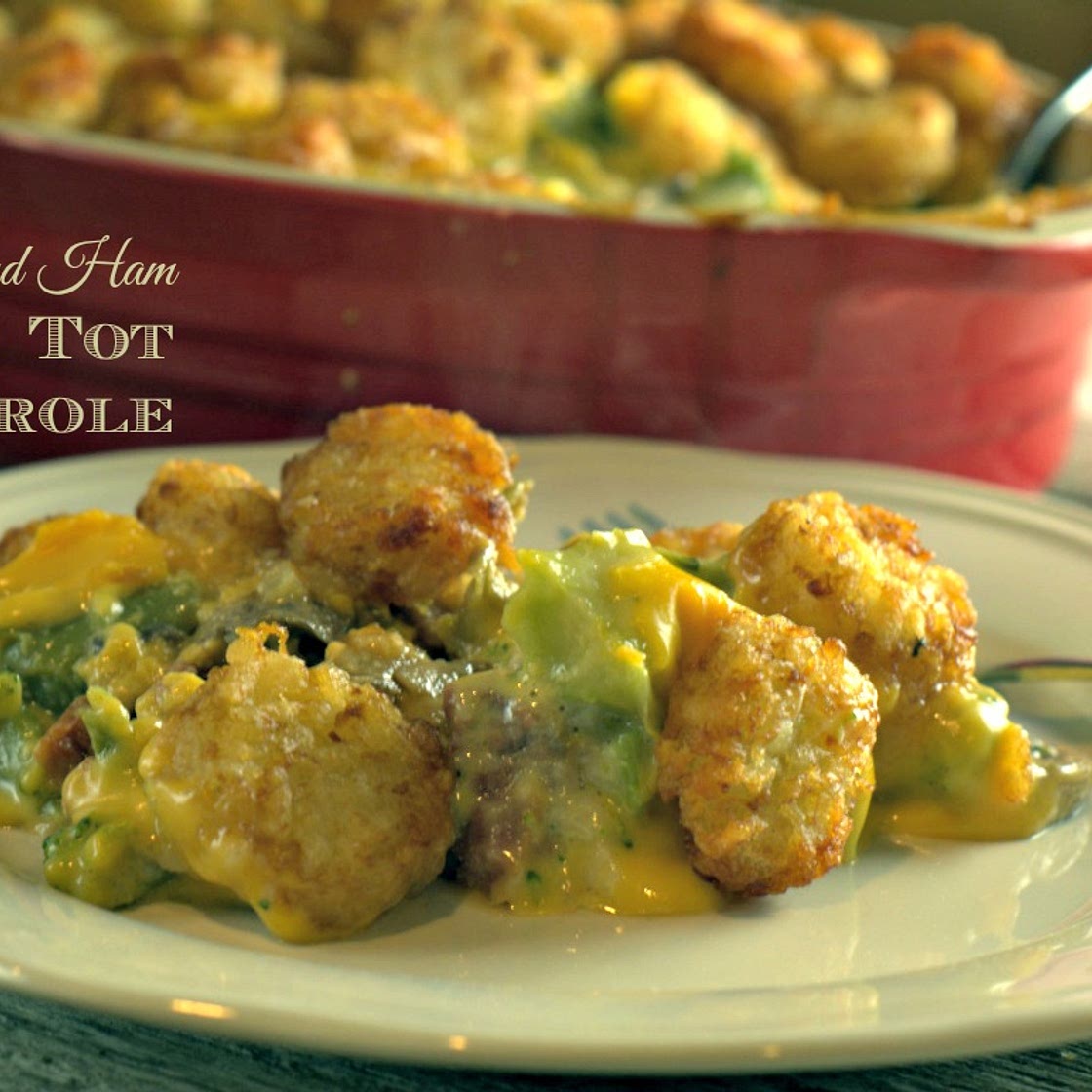 Ham and Broccoli Tater Tot Casserole