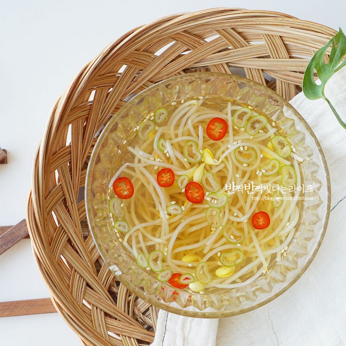 간단 콩나물국 끓이는법 시원한 냉 콩나물국 레시피 콩나물냉국 만드는 법