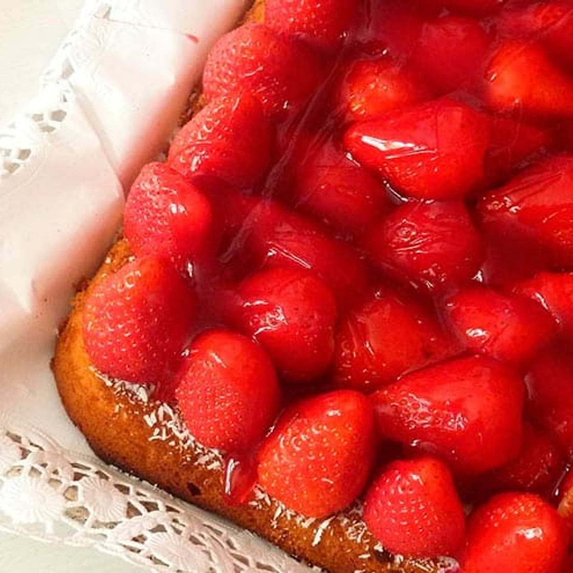 Receta de pastel de fresas con crema sin azucar