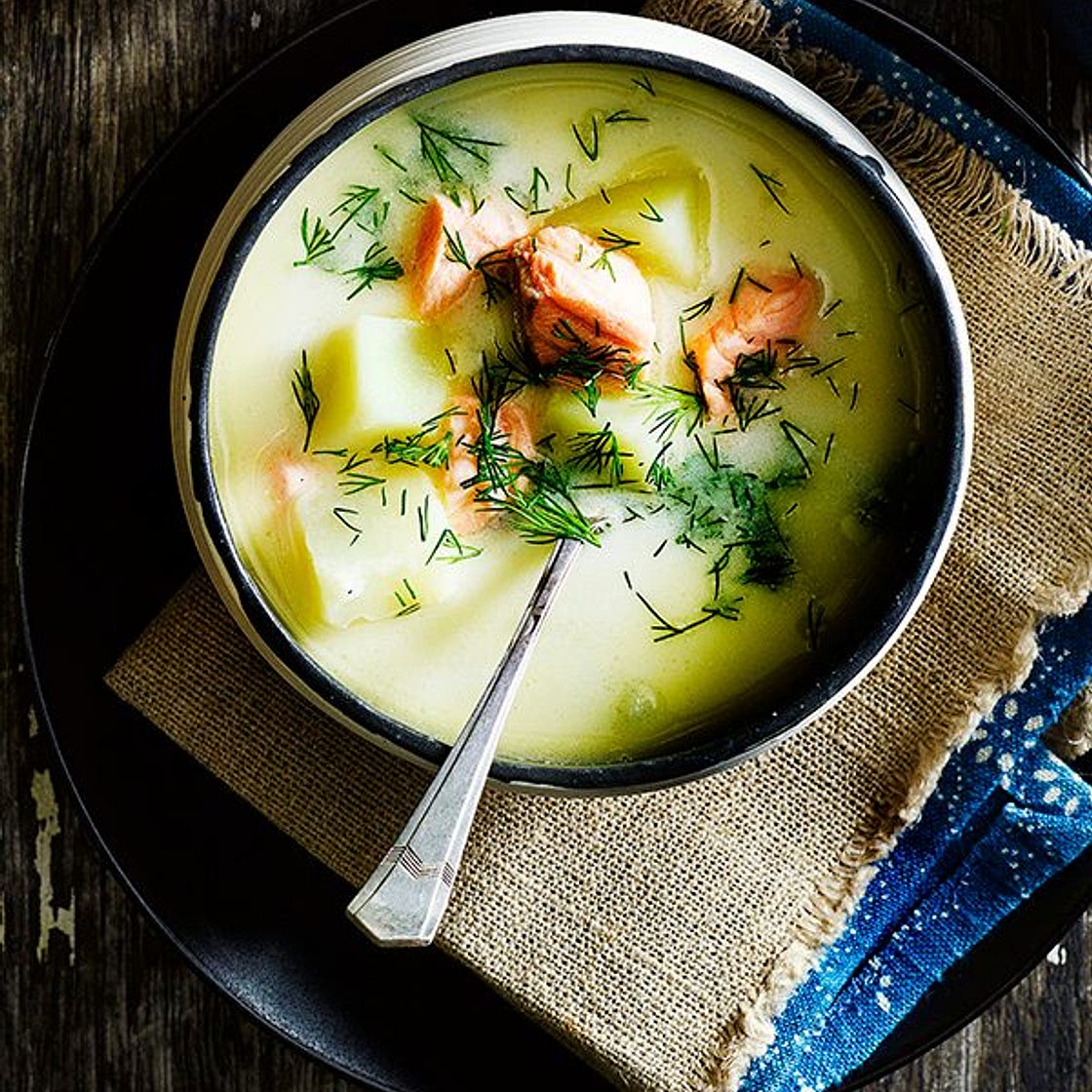 Lohikeitto (Finnish salmon soup)