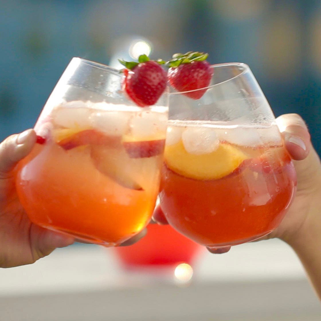 Strawberry Peach Sangria Recipe by Tasty