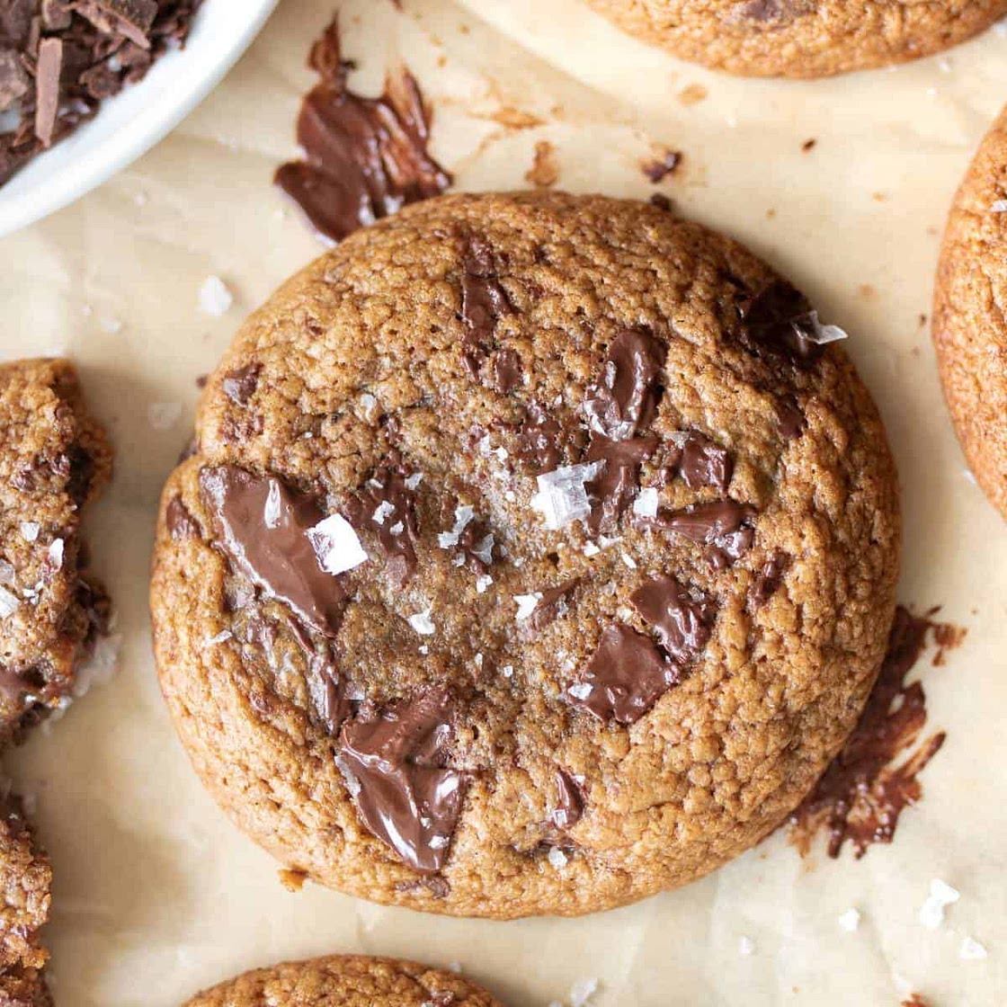Spelt Chocolate Chunk Cookies